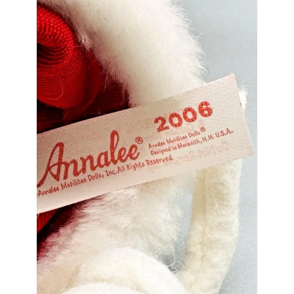Annalee Special Delivery Santa Mouse Green Toy Sack 7 inch 2006 Open Eyes‎